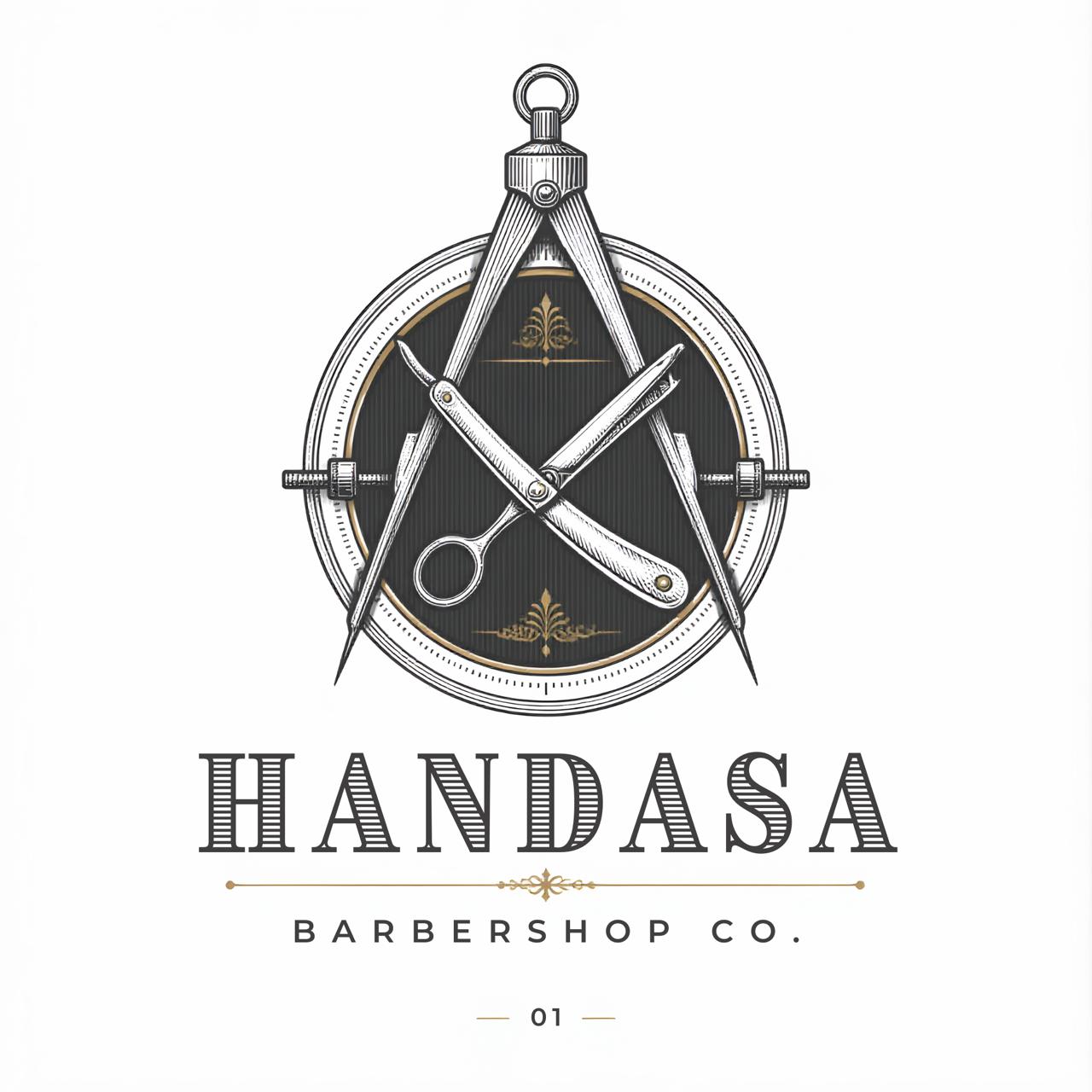 Handasa Barbershop Co. logo